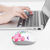 ماوس لاسلكي مع جهاز استقبال نانو للكمبيوتر الشخصي Wireless Mouse with Nano Receiver for PC, Laptop, Notebook, Computer, MacBook, Less Noise, Portable Mobile Optical Mice