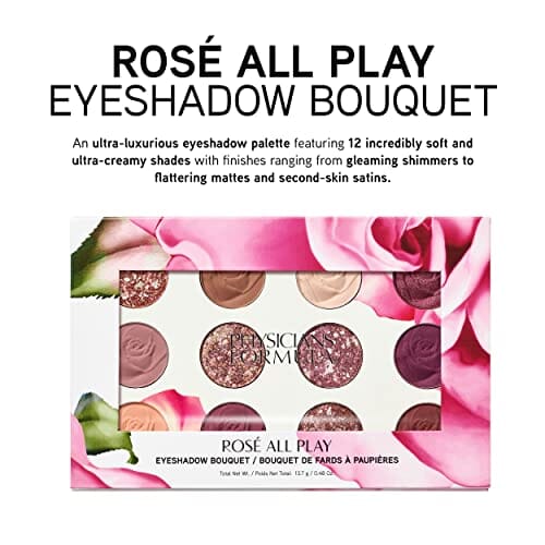 لوحة ظلال العيون روزي فورميولا الطبيب بوكيه 12 مكياج العيون Physicians Formula Rosé All Play Eyeshadow Makeup Palette, Bouquet, 12 Pan Eye Make Up