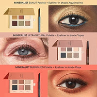 محدد العيون المعدني الدائم من بار مينيرالز bareMinerals Mineralist Lasting Eyeliner, Mineral-Based Waterproof Eyeliner, Long-Lasting Blendable Color, Safe for Waterline, Retractable, Vegan