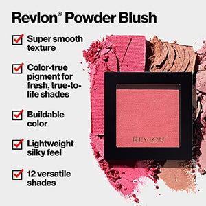 ريفلون بودرة أحمر خدود Revlon Powder Blush, Hot Cheeks, 0.17 Ounce