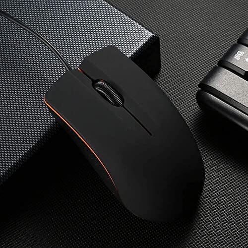 ماوس جويينج سلكي Guiheng Wired Mouse, USB Wired Computer Mouse for Right or Left Hand, Ergonomic Computer Mouse with Durable Clicks for PC, Computer, Laptop, Desktop, Chromebook, Notebook, Mac (Black)