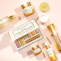 مجموعة مكياج فيزيشنز فورميولا 24 قيراط من الذهب اللامع Physicians Formula 24-Karat Gold Shimmer Makeup Set, Face Palette, The Gold Vault, Mascara, Eyeshadow, Christmas Gift