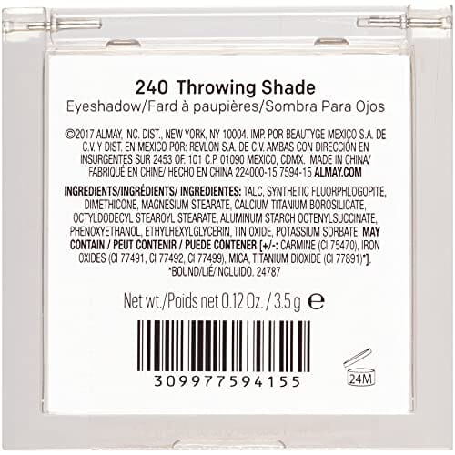 مجموعة ظلال عيون من ألماي شادو سكواد Almay Shadow Squad, Throwing Shade, 1 count, eyeshadow palette, 240 Throwing Shade (Pack of 2)