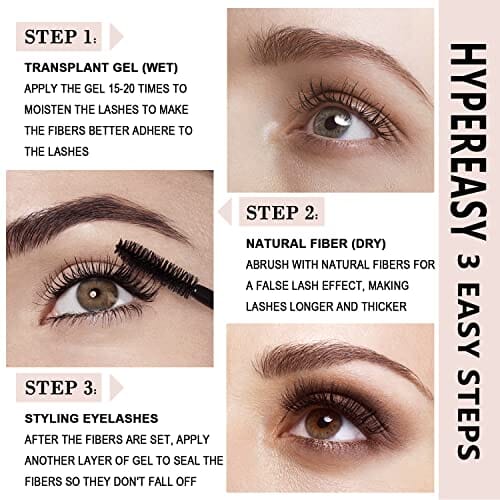 ماسكارا يونجفوكس ثلاثية الأبعاد فايبر لاش مقاومة للماء Youngfocus 3D Fiber Lash Mascara Waterproof, Luxuriously Longer, Thicker, Voluminous Eyelashes, Long-Lasting, Dramatic Extension, Smudge-proof, Hypoallergenic Formula-Best Gif