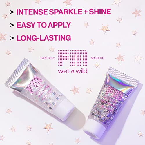 بودي جليتر ويت ان وايلد فانتسي ميكرز جلتر جل للوجه والجسم Body Glitter Wet n Wild Fantasy Makers Glitter Gel for Face and Body, White Light Show