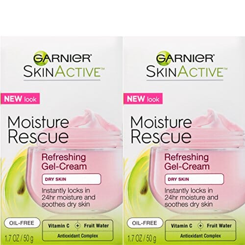 كريم جل منعش لإنقاذ الرطوبة للبشرة الجافة Garnier SkinActive Moisture Rescue Refreshing Gel-Cream for Dry Skin, Oil-Free, 1.7 Oz (50g), 2 Count (Packaging May Vary)