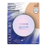 بودرة مضغوطة متطورة لمقاومة علامات تقدم السن من كوفرجيرل COVERGIRL Advanced Radiance Age-Defying Pressed Powder, Classic Beige 115, 0.39 oz (Packaging May Vary) Conditioning Powder Makeup