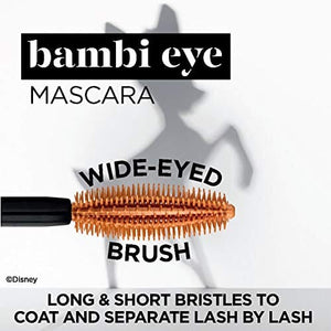 ماسكارا لوريال باريس بامبي مقاومة للماء للعين كثافة تدوم طويلاً L'Oréal Paris Bambi Eye Waterproof Mascara, Lasting Volume, Blackest Black, 0.21 fl. oz.