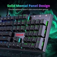 لوحة مفاتيح ميكانيكية للألعاب Redragon Gaming Keyboard, Mechanical Gaming Keyboard with Red Switches, Programmable Macro Editing Mechanical Keyboard, RGB Backlit, Anti-Ghosting for PC Windows Mac, Mutiplemedia Keys, K565