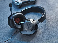 سماعات رأس سلكية للألعاب - أسود JBL Quantum 200 - Wired Over-Ear Gaming Headphones - Black, Large