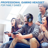 سماعة الألعاب مع ميكروفون ARKARTECH Gaming Headset with Mic for Xbox One PS4 PS5 PC Switch Tablet, with Stereo Surround Sound & LED Light Noise Cancelling Over Ear Headphones