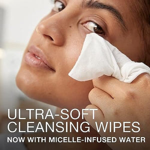 مناديل تنظيف مزيل المكياج من نيوتروجينا Neutrogena Makeup Remover Cleansing Towelettes, Daily Face Wipes to Remove Dirt, Oil, Makeup & Waterproof Mascara, 25 ct. (Pack of 3)