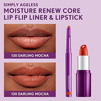 قلم تحديد الشفاه سيمبلي إيجليس من كوفرجيرل COVERGIRL Simply Ageless Lip Flip Liner, Darling Mocha, Pack of 1