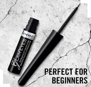 ريميل جلام محدد عيون سائل Rimmel Glam Eyes Liquid Liner, Black Glamour, 3.5 ml