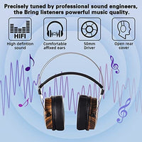 سماعة رأس سلكية فوق الأذن lotorasia Wired Over Ear Headphone, Mixing DJ Stereo Headset 50mm Diameter Drivers 3.5mm Audio Jack for AMP Computer Recording and Music Audiophile