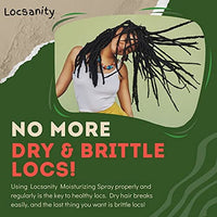 ماء الورد ومرطب فروة الرأس بالنعناع Locsanity Daily Moisturizing Refreshing Spray for Locs, Dreadlocks - Rose Water and Peppermint Hair Scalp Moisturizer, Dreadlock Spray - Natural Loc Care and Maintenance (8oz