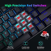 لوحة مفاتيح ميكانيكية للألعاب Redragon Gaming Keyboard, Mechanical Gaming Keyboard with Red Switches, Programmable Macro Editing Mechanical Keyboard, RGB Backlit, Anti-Ghosting for PC Windows Mac, Mutiplemedia Keys, K565