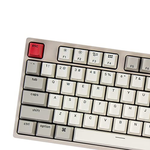 لوحة مفاتيح ميكانيكية سلكية بالحجم الكامل Keychron C2 Full Size Wired Mechanical Keyboard Compatible with Mac, Keychron Red Switch, 104 Keys ABS Retro Color Keycaps Gaming Keyboard for Windows, USB-C Type-C Braid Cable