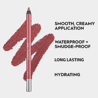 قلم الشفاه الانزلاقي 24/7 من أوربان ديكاي - محدد شفاه  URBAN DECAY 24/7 Glide-On Lip Pencil - Waterproof & Longwearing Lip Liner - Smooth, Creamy & Moisturizing Formula with Vitamin E - Prevents Lipstick from Feathering – Rush (Pink-Mauve), 0.04 Oz