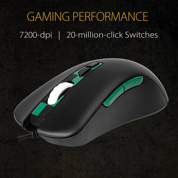 ماوس العاب سلكي مريح اسوس ASUS TUF Gaming Wired Ergonomic Gaming Mouse 7,000 DPI Optical Sensor, 7 Programmable Tactile Buttons, AuraSync RGB Lighting, Lightweight Build, Durable Switches, On-Board Memory, Demon Slayer,TANJIRO