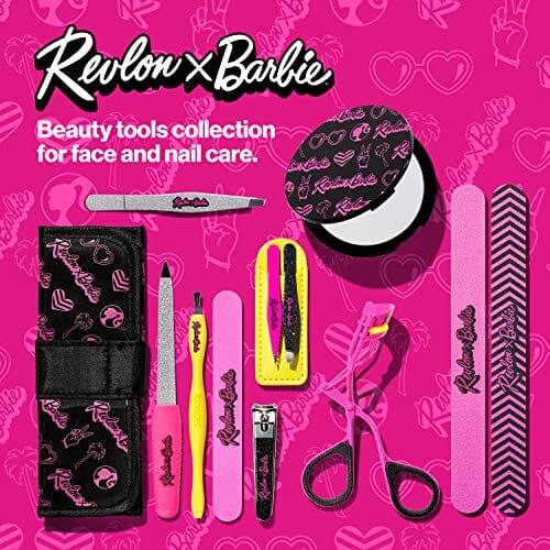 أداة إزالة الشعر من ريفلون × باربي بطرف مائل من الفولاذ المقاوم للصدأ (قد تختلف العبوة) Revlon x Barbie Slant Tip Tweezer, Stainless Steel Hair Removal Makeup Tool (Packaging May Vary)