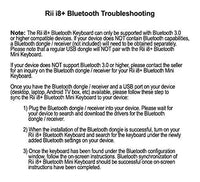 لوحة مفاتيح لاسلكية تعمل بالبلوتوث بإضاءة خلفية مع ماوس للكمبيوتر Rii i8+ BT Mini Wireless Bluetooth Backlight Touchpad Keyboard with Mouse for PC/Mac/Android, Red (RTi8BT-6)