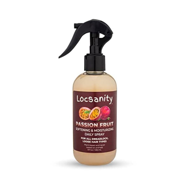 بخاخ لوكانيتي للترطيب اليومي Locsanity Daily Moisturizing Loc Spray for Dreads - Passion Fruit Hair Scalp Moisturizer, Dreadlock Spray - Refreshening Spray for Locs, Dreadlocks, Sisterlock, Microlock - Controls Frizz, Oil-Free