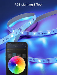 مصابيح شريط كوف Govee LED Strip Lights, 65.6ft WiFi RGB Strip Lights Work with Alexa and Google Assistant, Smart App Control, 64 Scenes, Music Sync, DIY LED Lights for Bedroom, Kitchen, Party, Living Room, TV