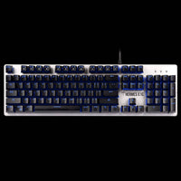 لوحة مفاتيح العاب تويل  ZEUS GAMDIAS Mem-chanical Gaming Keyboard and Mouse Combo, Wired RGB LED Backlit & 3200 DPI Ergonomic Mouse for Windows PC Desktop Gamers & Mouse Mat HERMES E1C