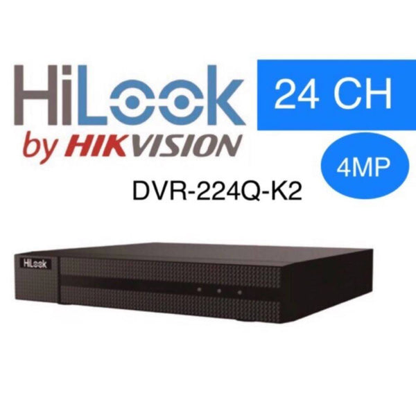 جهاز تسجيل كامرة هيجفيشن Hikvision HiLook DVR-224Q-K2 24 channel TVI DVR up to 4MP