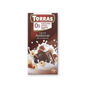 تورز شوكولاته الحليب بالبندق torras milk hazelnuts chocolate