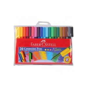 الوان ماجك كونكتور بينز 20 لون فابر كاستل FABER CASTEL Connector Pens Markers Wallet of 20