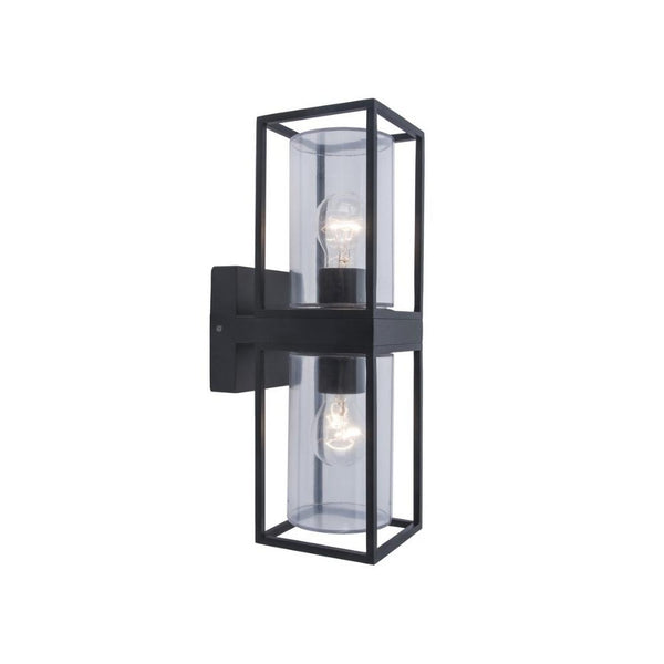 مصباح حائط لوتيك LUTEC FLAIR DOUBLE WALL LAMP M.BLACK E27 IP44