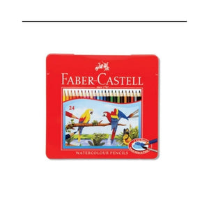 الوان خشبية مائية في علبة فايبر كاستل Faber Castell Watercolour Pencils Tin Case