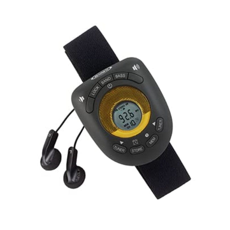 راديو ستيريو على الذراع مع ساعة Jensen® Digital AM/FM Stereo Armband Radio with Clock