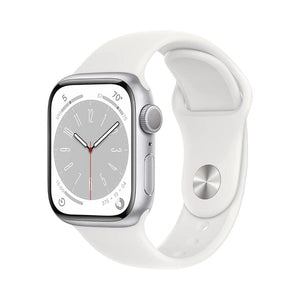 ابل واتش سيريس 8 Apple Watch Series 8 [GPS 45mm] Smart Watch w/ Midnight Aluminum Case with Midnight Sport Band - S/M. Fitness Tracker, Blood Oxygen & ECG Apps, Always-On Retina Display, Water Resistant