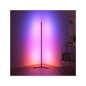 مصباح ارضي زاوية  RGB Corner Floor Lamp,Corner Led Lamp,Lit Lamp,55'' Minimalist Led Corner Floor Lamp,Corner Lamp,RGB Floor Lamp,Corner Light,Lamp for Living Room,RGB Lamp for Gaming Room,Remote Control