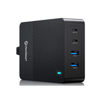 شاحن ، 100 وات 4 منافذ سطح المكتب من النوع C USB C Charger, UtechSmart 100W 4-Port Desktop Type C Charging Station, Portable USB C PD Power Charger Adapter -2 USB C&2 QC 3.0 USB A Ports for MacBook Pro/Air, iPad, iPhone, Galaxy, Laptop and More