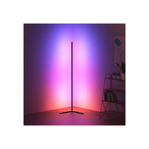 مصباح ارضي زاوية  RGB Corner Floor Lamp,Corner Led Lamp,Lit Lamp,55'' Minimalist Led Corner Floor Lamp,Corner Lamp,RGB Floor Lamp,Corner Light,Lamp for Living Room,RGB Lamp for Gaming Room,Remote Control