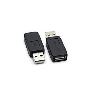 محول موصل محول التوصيل rgzhihuifz 2 Pack USB 2.0 AF/AM Adapter Type A Female to USB A Male Adapter Connector Converter Plug