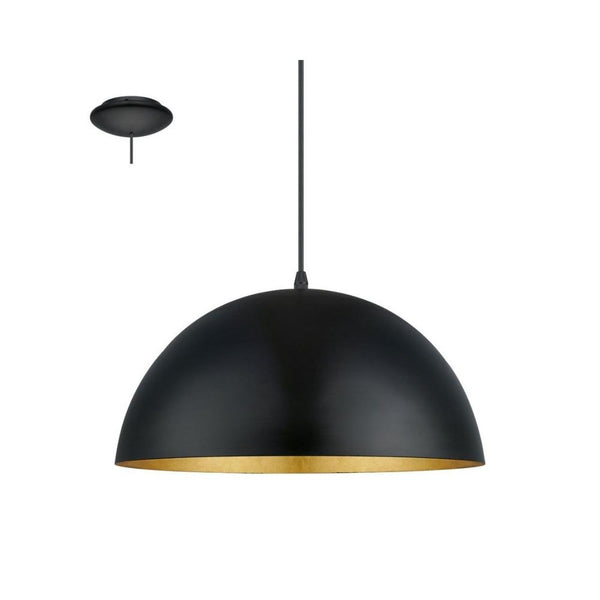 مصباح سقف اغلو EGLO GAETANO 1 Pendant Lamp HL/1 SCHWARZ-G 380