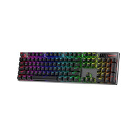 لوحة مفاتيح ألعاب بإضاءة خلفية Redragon K556 PRO Upgraded Wireless RGB Gaming Keyboard, BT/2.4Ghz Tri-Mode Aluminum Mechanical Keyboard w/No-Lag Connection, Hot-Swap Linear Quiet Red Switch