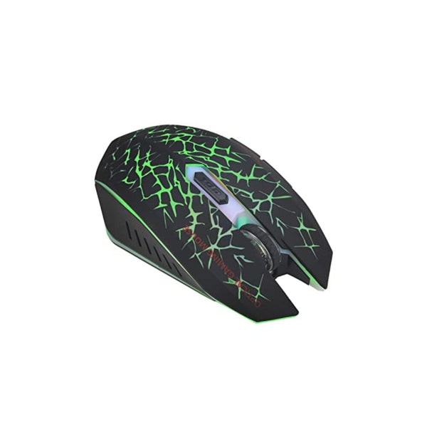 ماوس ضوئي خفيف الوزن schicj133mm Optical Mouse Lightweight 2400DPI Gaming Wireless Mouse with Receiver Luminous Long Service Life