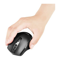 ماوس لاسلكي للكمبيوتر الشخصي Amazon Basics Ergonomic Wireless PC Mouse - DPI adjustable - Black