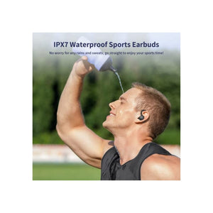 سماعات أذن لاسلكية تعمل بالبلوتوث Wireless Earbuds Bluetooth Headphones 50H Playtime Bluetooth 5.3 Digital LED Display Over-Ear Earphones with Earhook Sports Headphones IPX7 Waterproof Headsets with Mic Deep Bass for Running Workout