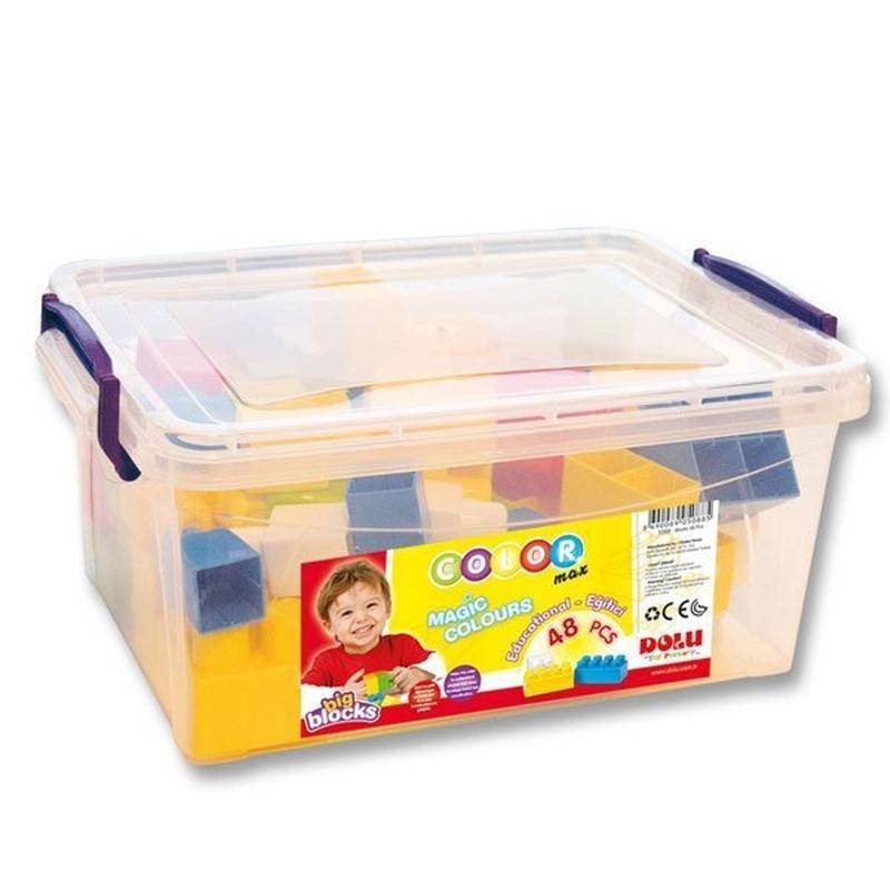 مكعبات للاطفال 48 قطعة dolu BIG BLOCKS IN PLASTIC BOX 48 PCS