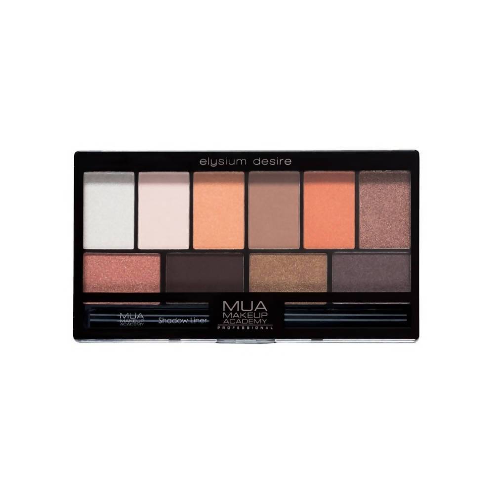 Set the eye shadows, Dzayr, MUA ELYSIUM Desire Eyeshadow Palette
