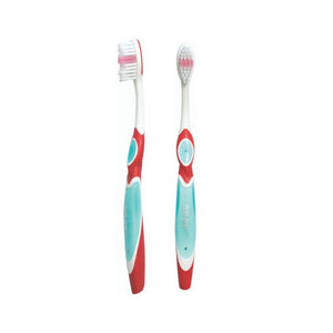 فرشاة اسنان متوسطة مع حماية مضاعفة كليو دينت CLEO DENT Medium Double Protection Tooth Brush