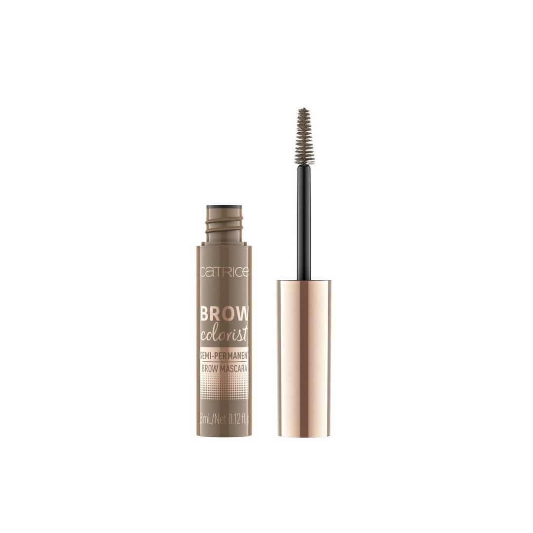 The eyebrow mascara is called Catrice Brow Colorist Semi Permanent Brown Mascara